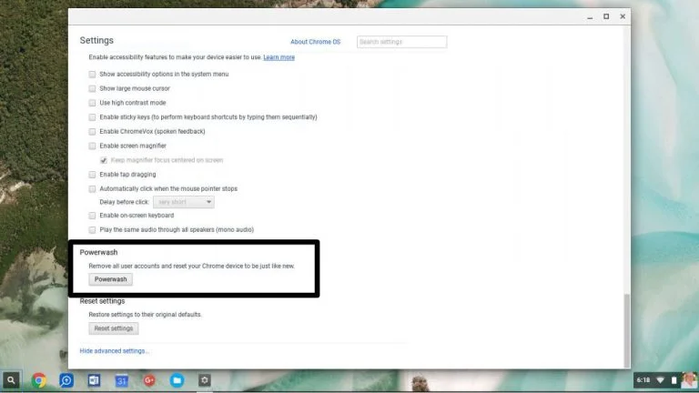 In case your Chromebook is freezing and the above method isn’t working, you can also do a ‘hard reset’ on it. Make sure the device is fully powered off. Hold down the ‘refresh’ key and the power button at the same time. This will take you to a screen that shows ‘Chrome OS missing/damaged’. Once there, press Ctrl + D to open the recovery screen. Follow the instructions to reset your Chromebook from the recovery environment.