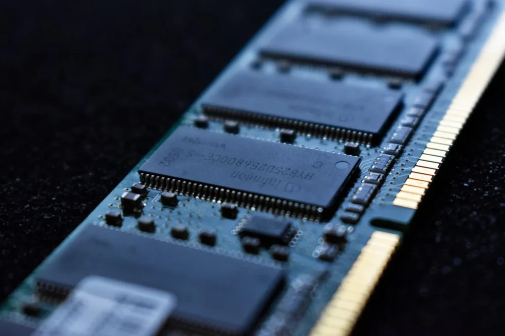 RAM is made of one or multiple chips that are either plugged into your main logic board, or sometimes soldered to the board. It helps programs like Chrome, Excel and even Windows or MacOS to run. When not loaded into the RAM, these programs are ‘dormant’ and they simply reside on your hard drive.