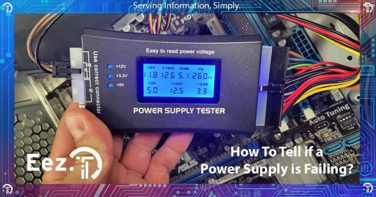 The most obvious sign of a failing power supply (PSU) is that your computer will not turn on anymore. That is, no led’s, no fans, nothing at all. There are other symptoms that a computer exhibits that could indicate a failing power supply, ranging from software errors like blue screens of death, to weird hardware behaviours like random freezes and shutdowns, to actual smoke and burning smell coming out of your PC.