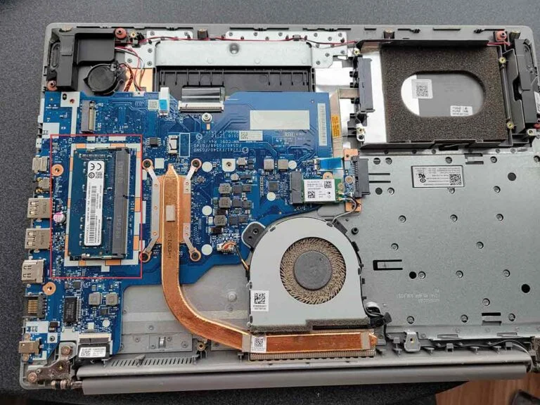 If you cannot see the chip of RAM or the available socket once the cover was removed, it most probably means it is located under the logic board, in which case we strongly recommend calling computer repair experts to replace it for you. This involves removing the entire logic board, which can be a quite complex process that should not be performed by the regular user.