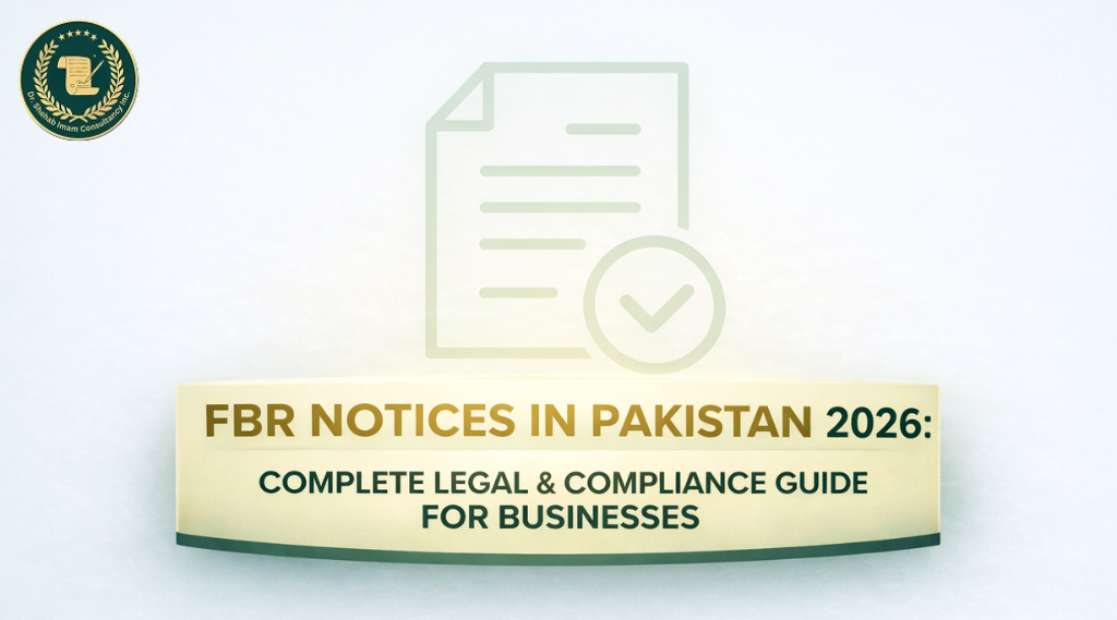 FBR Notices in Pakistan 2026: Complete Legal & Compliance Guide for Businesses