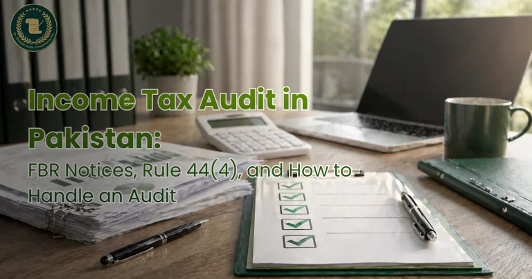 Income Tax Audit in Pakistan: FBR Notices, Rule 44(4), and How to Handle an Audit